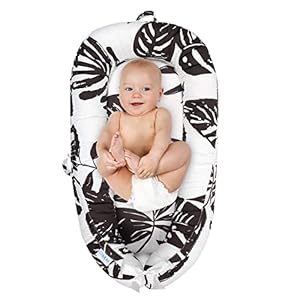 ChildLike Baby Lounger & Portable Adjustable Infant Floor Seat for Travel, Breathable Soft Baby Lounger for Newborn…
