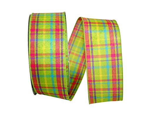 Ruban vert citron 6,3 cm x 45,7 m de large pour décorations