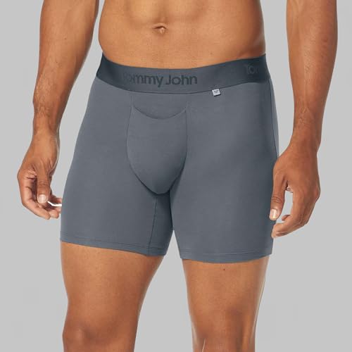 Tommy John Men’s Mid-Length Boxer Brief 6” Underwear- Hammock Pouch for Support - Second Skin Fabric for Barely-there Comfort2