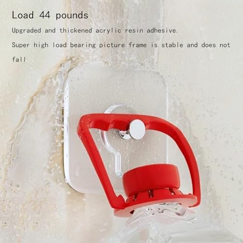 Image of 20 PCS Adhesive Hooks Heavy Duty, Wall Hooks for Hanging, Seamless Screws for Wall Mount, No-Trace Sticker Frame Hangers Without Nails for Mount Wall Shelf，for Kitchen，Home，Office Self Adhesive Hooks