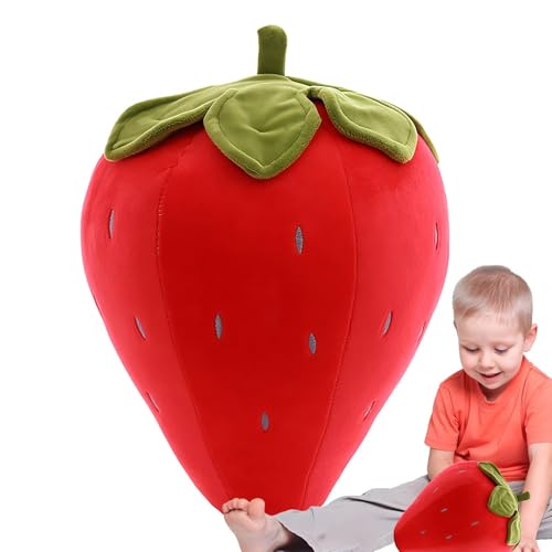 Générique Oreiller Fraise – Peluche PP Coton | Décor De Câlin Doux Et Flou, Coussin Confortable Et Esthétique pour Les Femmes, Le Filles, Les, La Chambre De Bébé, Le Confort De La Maison, Le Salon