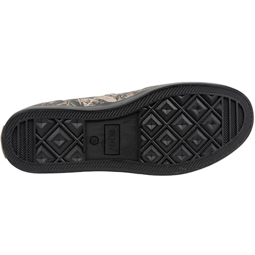Image of Men's Waterproof Rubber Fishing & Deck Boots, Ankle Rain Boots | Rubber Construction, Neoprene Lining, EVA Foam Insole, Slip-Resistant Non-Marking Outsole for Fishing, Boating & Wet Decks