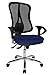 Produktbild Topstar Head Point SY Deluxe, ergonomischer Bürostuhl, Schreibtischstuhl, inkl. Armlehnen, Stoff, blau/schwarz, 70 x 66 x 113 cm