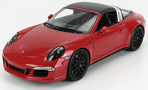 Schuco Porsche 911 991 Carrera 4 GTS Targa 2014 - Maqueta de coche (escala 1:18), color rojo