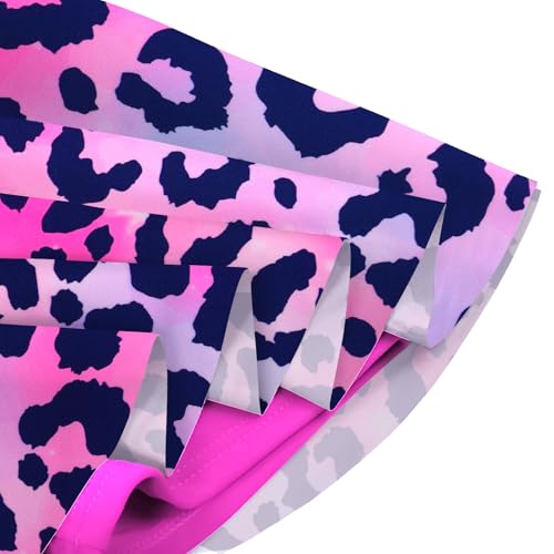 Image of Girls Swimsuit One Piece UPF 50+ Floral Skirted Bathing Suit Modest Beach Swim Dress 3-11 Years