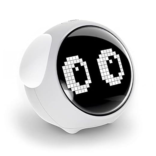 Kids Alarm Clock, Dual Alarm Setting, Adjustable Brightness Night Light, Voice-Activated,Temperature Detection, Wake-up Alarm Clock, Toy and Gift for Toddler, Children, Students, Boys&Girls