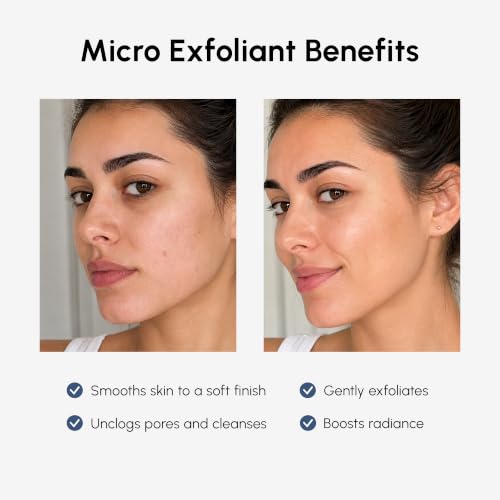 MAREE Face Exfoliator – Microdermabrasion Facial Scrub & Exfoliating Face Wash for Women – Collagen & Glycolic Acid – Gentle Scrub and Exfoliant – Men Exfoliating Scrubber – Exfoliante Facial Cleanser - Image 5