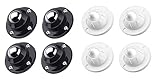 PlusRoc 4 Pack Black Wheels and 4 Pack White Wheels