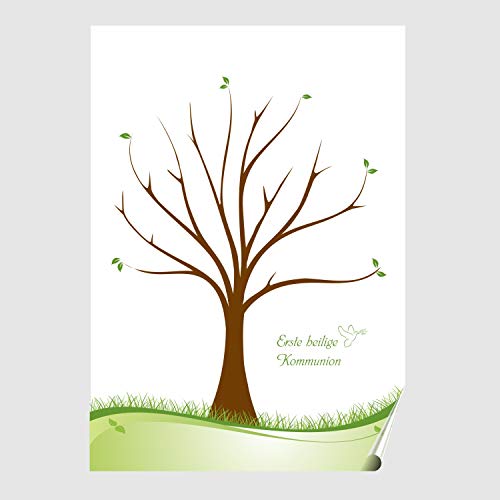 Partyspiel Herzl Manufaktur Wedding Tree No 33 Fingerabdruck Baum Brautpaar Leinwand Personalisiert 30x40 Gastebuch Zur Hochzeit Empfang