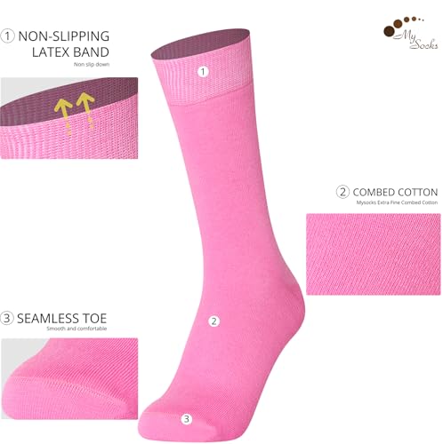 Mysocks Unisex Extra Fine Combed Cotton Crew Socks |5 Pairs Set | Seamless Toe | Make Your Steps Enjoyable3