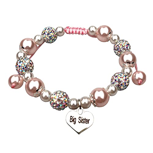 Image of Sister's Big Bracelet Gift, Little Girls' Sister Jewelry
