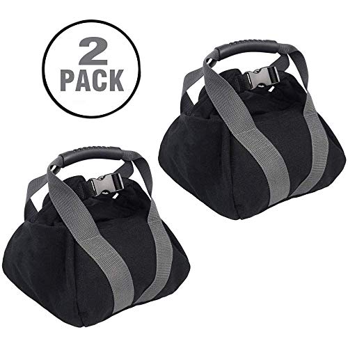 BARUSZO Sand Bag Kettle Bell, Adjustable Canvas Sand Kettlebell Soft Sand Bag, Weightlifting