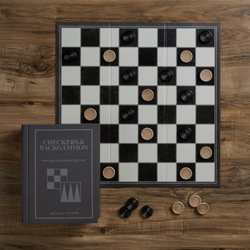 Juego de Damas y Backgammon Vintage Edición Librero miniatura 4