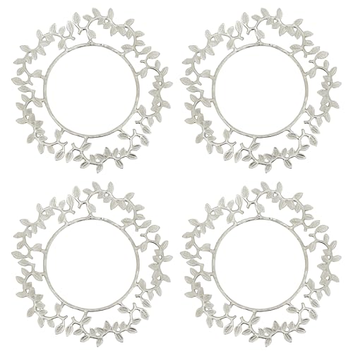 SARO LIFESTYLE Leaf Border Charger Set de 4 miniatura 3