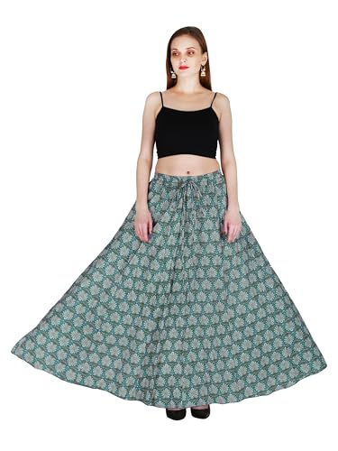 Image of Sttoffa Cotton Printed Women Wear Maxi Long Skirt 40 inch inch Full Length