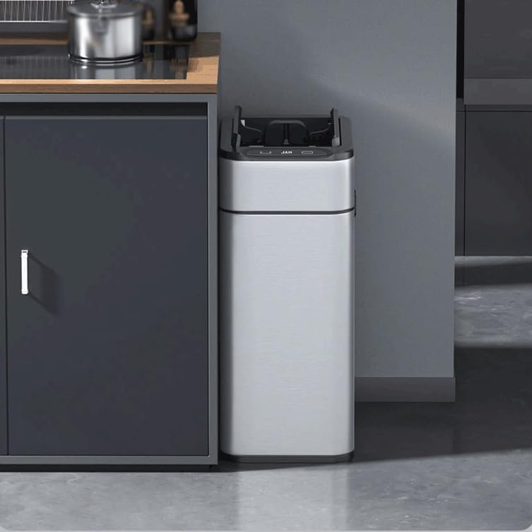 Smart Trash Can Automatic Sensor Garbage for Bathroom Kitchen Cube Living Room Home(54cm) image 4