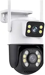 Câmera de Segurança Dupla Wi-fi Smart Angulo Duplo A28B 3mp Icsee