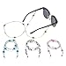 Produktbild Soleebee 4 Stück Universal Schnur Mode Liebe Herz Glasperlen Brillenhalter Ketten Brillenband/Brillenkette/Brillen Cord/Sonnenbrille kette Hals Lanyard/Brillenhalter Hals Cord Strap