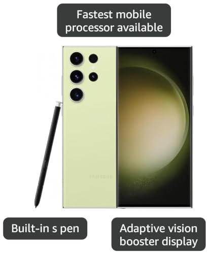 Image of Samsung Galaxy S23 Ultra 5G, 512GB, Ultra Lime - Unlocked (Renewed)