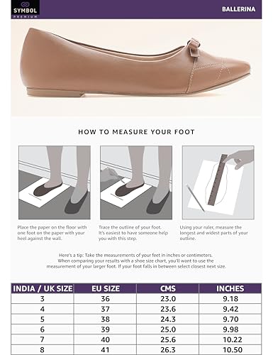 Image of Symbol Premium Women's 'Desk to Dinner' Flat Ballerinas (Ballet Flat|Ortholite Insole)