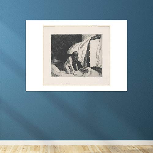 Affiche Edward Hopper Le Vent du Soir encadrée format petit Spiffing Prints - 4