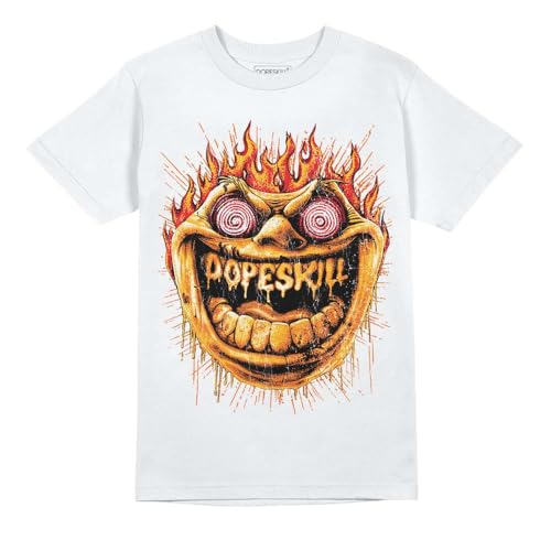 Image of DopeSkill Halloween Graphic Tee Streetwear Hip Hop Hypebeast Unisex T-Shirt Sneaker Colour Matching Shirts Spooky Graphic