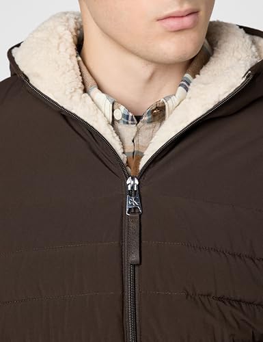 Image of Calvin Klein mens Lightweight Packable Down Jacket With Sherpa Lining
