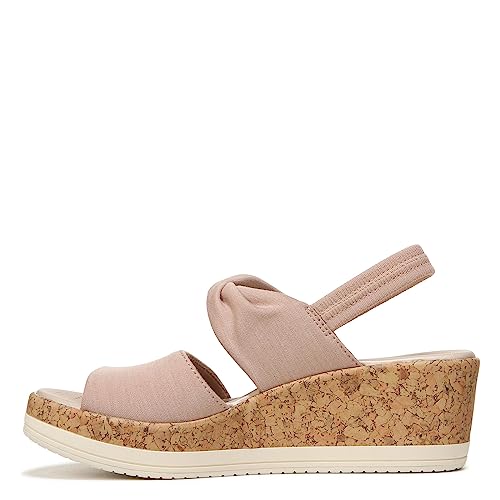 BZees Women's Remix Machine Washable Ankle Strap Wedge Sandal Slide4