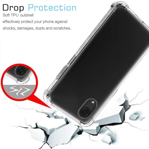Image of BOXXO Flexible Back Cover for Samsung Galaxy A03 Core | Back Cover Transparent Clear Shockproof Case Four Corner Protection | Slim Protective Mobile Phone Cover for Samsung Galaxy A03 Core