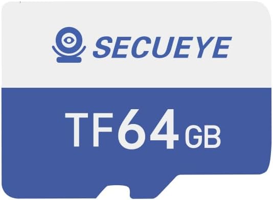 Miniatura 3 de SECUEYE - Tarjeta de memoria TF de 64 GB clase 10 FAT32 de alta velocidad de lecturaescritura 247 grabación para cámara de seguridad Dash Cam y más