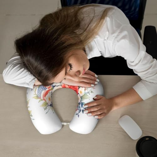 Almohada de viaje espuma viscoelástica tamaño U miniatura 6
