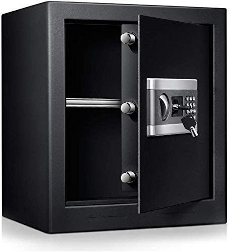US STOCK 1.53cub Safe Security Box, Fireproof and Waterproof Safe Cabinet, Digital Combination Lock Safe, with Keypad LED Indicator, for Cash Money Jewelry (1.53cub)