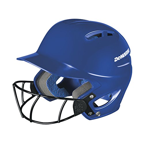 DeMarini Paradox Protege Pro Batting Helmet with Mask, Royal, Youth