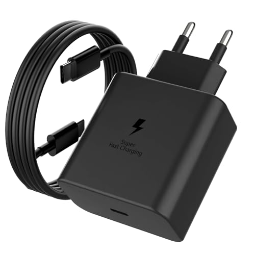45W Cargador USB C Carga Rapida para Samsung S25 Galaxy S25/S25 Ultra/S25+/S24 Ultra/S24/S24+/S23 Ultra/S23/S22/S20/S21/Note 10 20 Tab S7 S8 Xiaomi iPhone 16 15 Huawei Tipo C Cargador