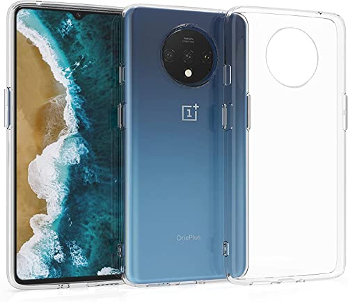 Image of NISHTECH for OnePlus 7T Premium Transparent Hybrid Soft Slim Dust Proof Back Case Cover with Camera Protection