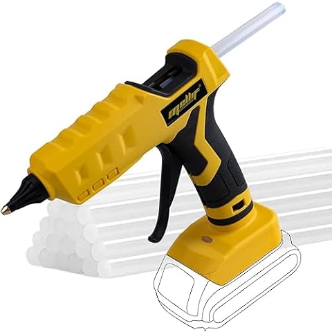 MORCLIN 100W Cordless Hot Glue Gun Compatible with 20V Max Battery with 20 Standard Full Size Glue Sticks For Festival Decoration & Crafting Projects & Chirstmas Gift (Battery is not included） Cover