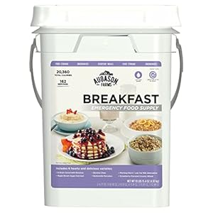 Augason Farms Breakfast Emergency Food Supply 4 Gallon Pail