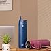 BOTTLE BOTTLE Stainless Steel Water Bottle with Straw and Lid 32 oz Vacuum Insulated Cup Stay Cold and Hot, Leak-Proof Wide Mouth Water Bottles for Men,indigo blue