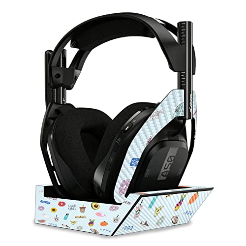Image of MightySkins Carbon Fiber Skin Compatible with Astro A50 Wireless Headphones + Base Station (Gen 4) - VSCO2 | Protective, Durable Textured Carbon Fiber Finish | Easy to Apply | Made in The USA