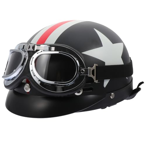 Demi-casque de moto et de snowboard avec visière intégrée pour sports d'hiver et VTT