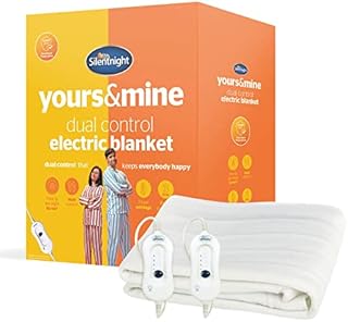 Silentnight Dual Control Electric Blanket King Size - Heated Electric Underblanket Bed Warmer Sheet with 3 Heat Settings, Easy Fit Straps and Split Controls - King Size 160x150cm (63"x59")