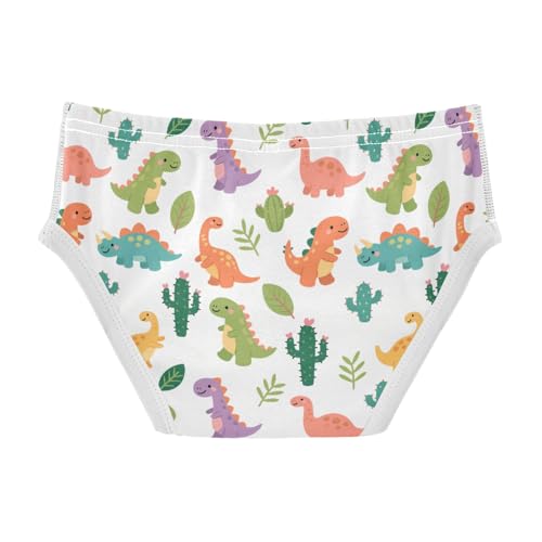 Cartoon Dinosaur and Cactus Boys' Underwear 100% Cotton Boys' Briefs Soft Toddler Underwear2