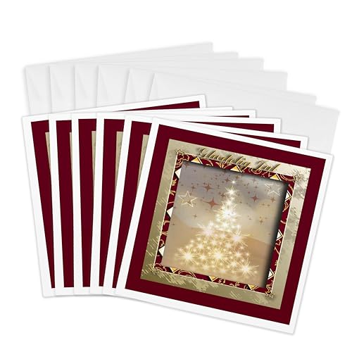 Cartes de vœux Glædelig Jul haut de gamme au motif Tree of Lights pour les fêtes