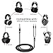 weishan Balanced Cable Replacement for Hifiman Sundara, HE4XX, HE400SE Headphones, Dual 3.5mm to 4.4 Wire Compatible with Sony WM1A, WM1Z, NW-ZX505 Digital Music Players, 4ft