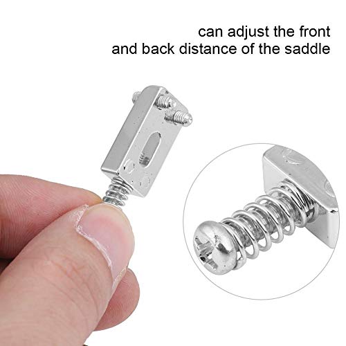 6 Pcs Tremolo Bridge Saddles, Guitar Tremolo Bridge Saddles Replacement Without Roller For Fender Strat Tele Electric Guitar #TOP2