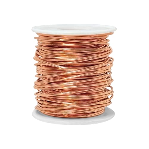 99.9% Bare Copper Wire 16 Gauge(1.3mm) 100FT(30.48m) for DIY Plants