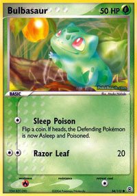 Pokemon - Bulbasaur (54) - EX FireRed & LeafGreen Pokemon - Bulbasaur (54) - EX FireRed & LeafGreen