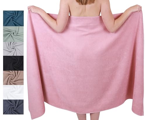 Betz Drap de Bain XXL 100x200 cm – 1 pièce – pour Sauna et Plage en 100% Coton, 360 g/m² - Absorbant et Doux – Grande Serviette avec Attache Serviette...