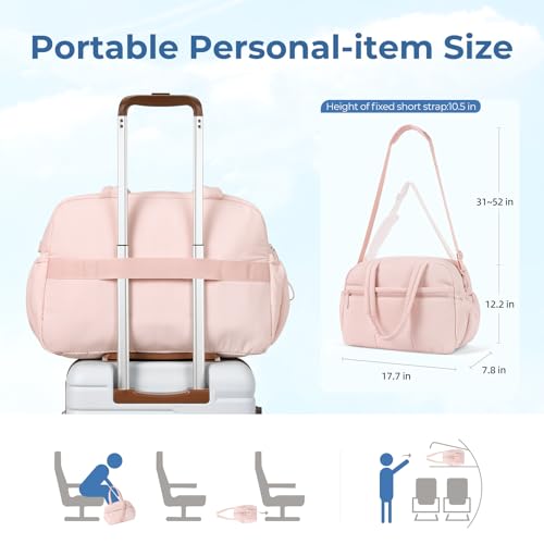 Image of CLUCI Duffle Bag for Travel, Gym Bag for Women, Puffer Tote Small Carry On Bag, 30L Duffle Weekender Bags with Wet Pocket