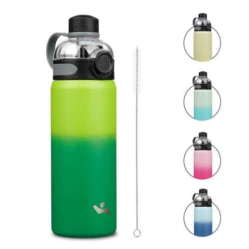 Image of Konokyo 24 oz Insulated Stainless Steel Water Bottle with Straw Lid